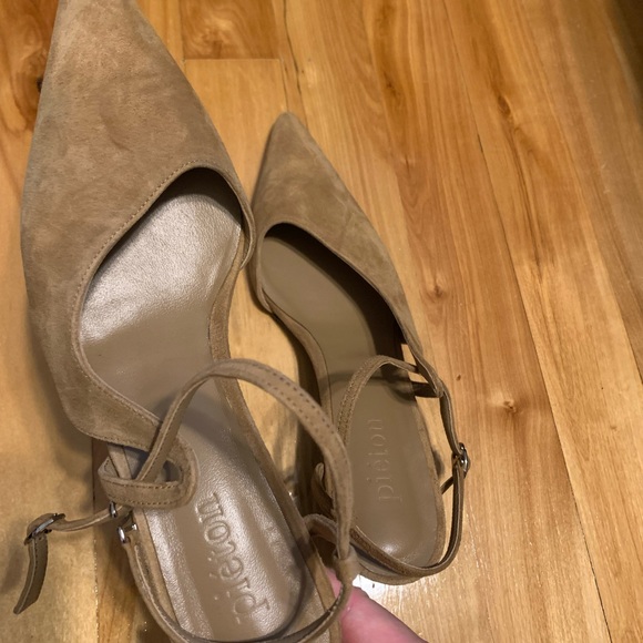 Pieton DAKAR low strap pumps_camel suede 7 - Picture 6 of 10